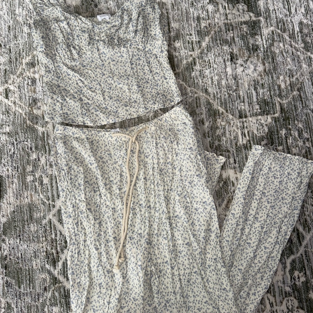 Sienna Sky Floral Crop Top and Pants Set